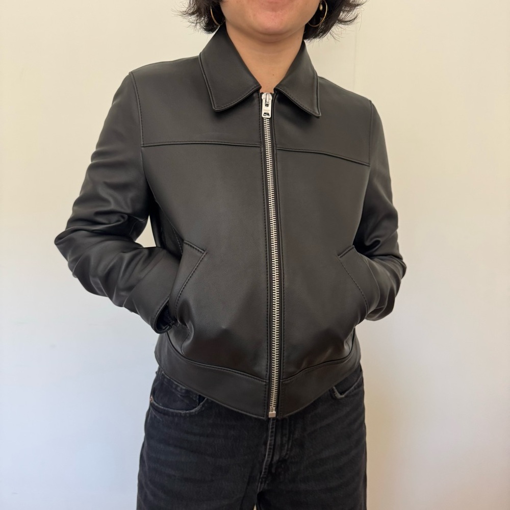 coach the leather jacket